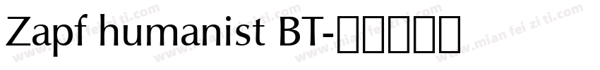 Zapf humanist BT字体转换